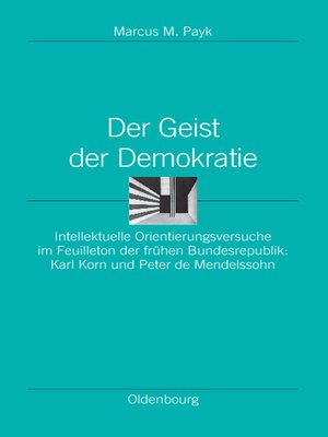 cover image of Der Geist der Demokratie